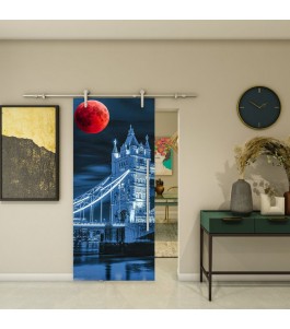 Glasschiebetür PIPE-LINE - Fotoprint Modell 206 | Glastuershop24