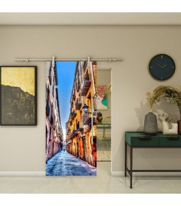Glasschiebetür PIPE-LINE - Fotoprint Modell 208 | Glastuershop24
