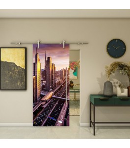 Glasschiebetür PIPE-LINE - Fotoprint Modell 213 | Glastuershop24