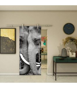 Glasschiebetür PIPE-LINE - Fotoprint Modell 222 | Glastuershop24