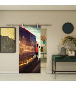 Glasschiebetür PIPE-LINE - Fotoprint Modell 261 | Glastuershop24