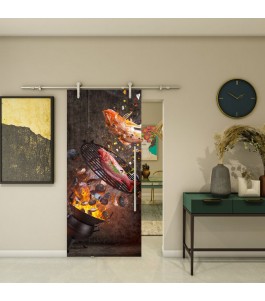 Glasschiebetür PIPE-LINE - Fotoprint Modell 287 | Glastuershop24