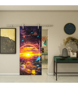 Glasschiebetür PIPE-LINE - Fotoprint Modell 325 | Glastuershop24