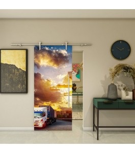 Glasschiebetür PIPE-LINE - Fotoprint Model 328 | Glastuershop24