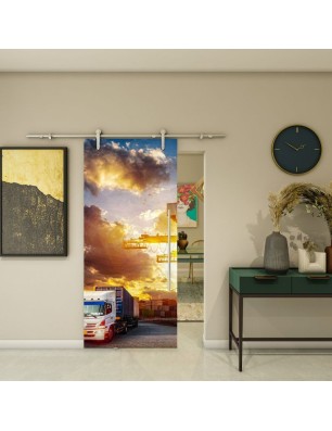Glasschiebetür PIPE-LINE - Fotoprint Model 328 | Glastuershop24