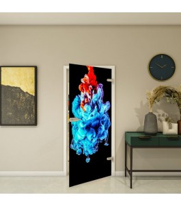 Ganzglastür - Fotoprint Modell 3, abstraktes Motiv | Glastuershop24