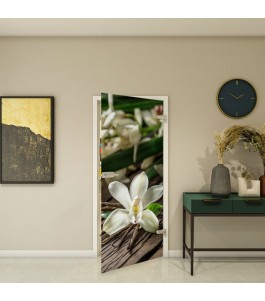 Ganzglastür - Fotoprint Modell 57 mit floralem Motiv | Glastuershop24
