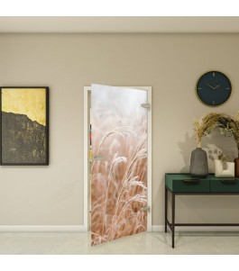 Ganzglastür Fotoprint Modell 68 mit floralem Motiv | Glastuershop24