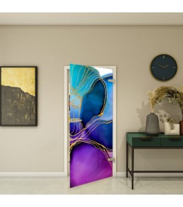 Fotoprint Ganzglastür Modell 78 mit Floral-Design | Glastuershop24