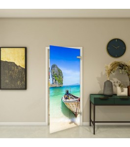 Ganzglastür Fotoprint Modell 120 Meer | Glastuershop24