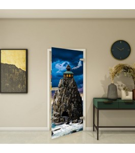 Ganzglastür Fotoprint Modell 132 mit Meermotiv | Glastuershop24