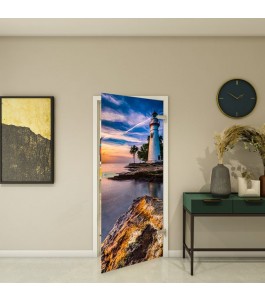 Fotoprint Ganzglastür Modell 142 mit Meer-Motiv | Glastuershop24