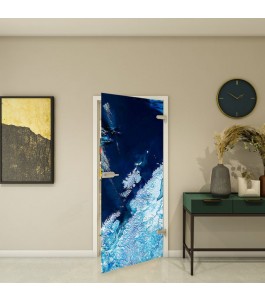 Ganzglastür Fotoprint Modell 150 – Meermotiv | Glastuershop24