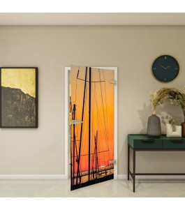 Ganzglastür Fotoprint Modell 156 Meer | Glastuershop24