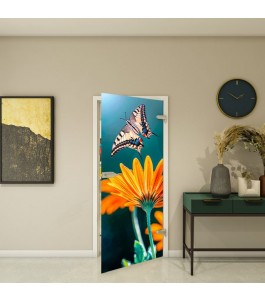 Ganzglastür Modell 162 mit Fotoprint | Glastuershop24