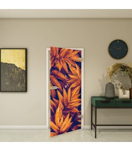 Fotoprint Ganzglastür Modell 175 mit floralem Motiv | Glastuershop24