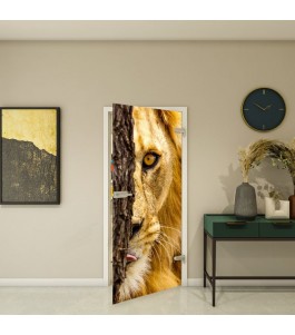 Ganzglastür Fotoprint Modell 223 mit Tiermotiv | Glastuershop24