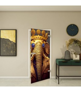 Fotoprint Ganzglastür Modell 224 mit Tiermotiv | Glastuershop24