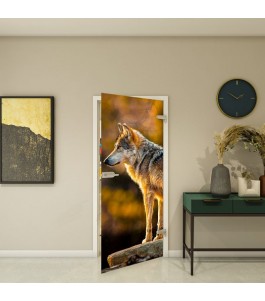 Ganzglastür Fotoprint Modell 228 mit Tiermotiv | Glastuershop24