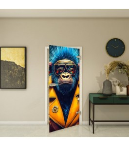Ganzglastür Modell 234 mit Tiermotiv | Glastuershop24