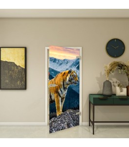 Ganzglastür Fotoprint Modell 244 mit Tiermotiv | Glastuershop24