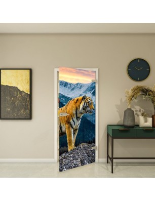Ganzglastür Fotoprint Modell 244 mit Tiermotiv | Glastuershop24