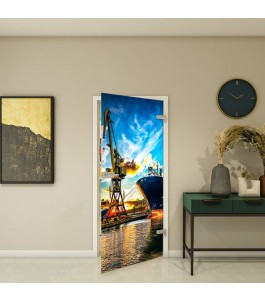 Ganzglastür Fotoprint Modell 262 – Meer-Motiv nach Maß | Glastuershop24