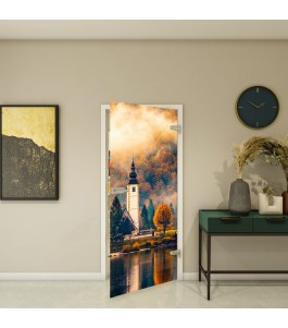Ganzglastür Fotoprint Modell 278 mit Naturmotiv | Glastuershop24