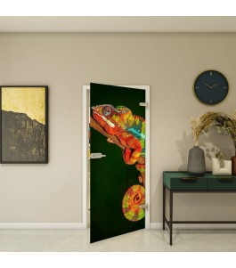 Ganzglastür Fotoprint Modell 296 mit Tiermotiv | Glastuershop24