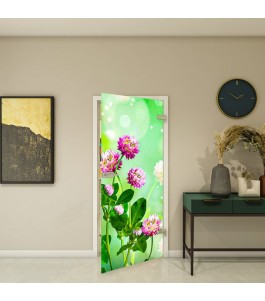 Ganzglastür Fotoprint Modell 307 mit Floral-Design | Glastuershop24