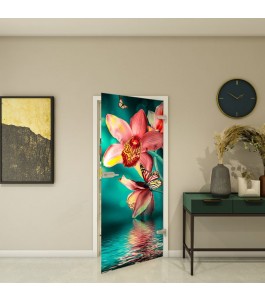 Fotoprint Ganzglastür Modell 317 mit Naturmotiv | Glastuershop24