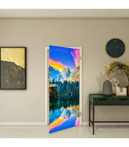 Ganzglastür Fotoprint Modell 321 mit Naturmotiv | Glastuershop24