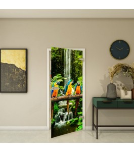 Ganzglastür Fotoprint Modell 338 mit Naturmotiv | Glastuershop24