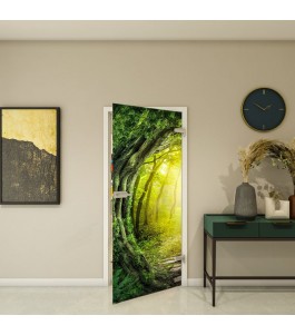Ganzglastür - Fotoprint Modell 348 mit Naturmotiv | Glastuershop24