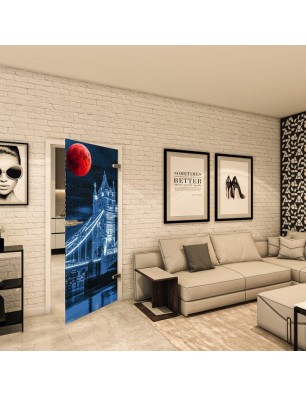 Ganzglastür Fotoprint Modell 206 mit Fotoprint | Glastuershop24