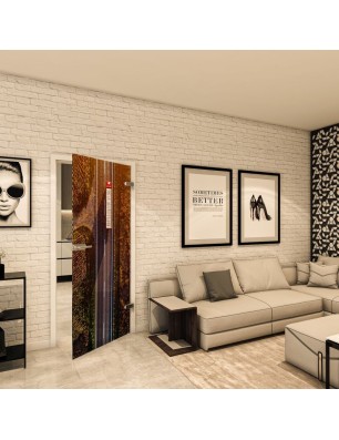 Ganzglastür mit Fotoprint Modell 265 | Glastuershop24