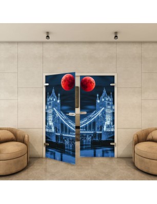 Ganzglastür Fotoprint Modell 206 mit Fotoprint | Glastuershop24
