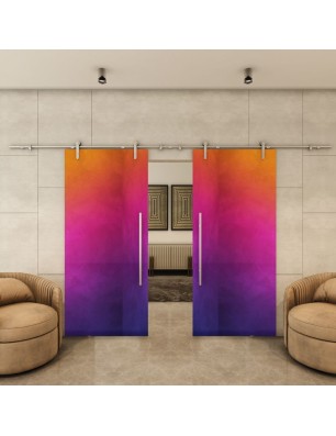 Glasschiebetür PIPE-LINE - Fotoprint Modell 7 | Glastuershop24