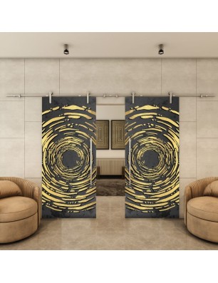 Glasschiebetür PIPE-LINE - Fotoprint Model 31 | Glastuershop24