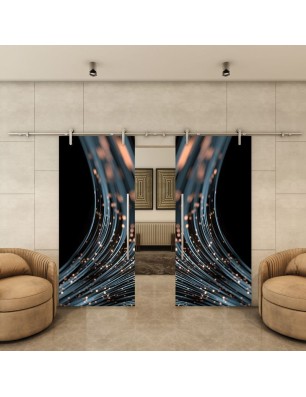 Glasschiebetür PIPE-LINE - Fotoprint Model 33 | Glastuershop24