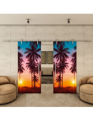 Glasschiebetür PIPE-LINE - Fotoprint Modell 63 | Glastuershop24