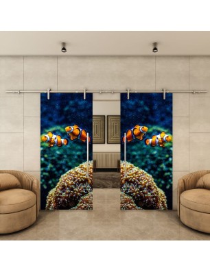 Glasschiebetür PIPE-LINE - Fotoprint Modell 123 | Glastuershop24