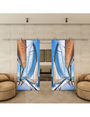 Glasschiebetür PIPE-LINE - Fotoprint Model 137 | Glastuershop24