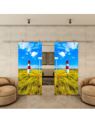 Glasschiebetür PIPE-LINE - Fotoprint Modell 148 | Glastuershop24