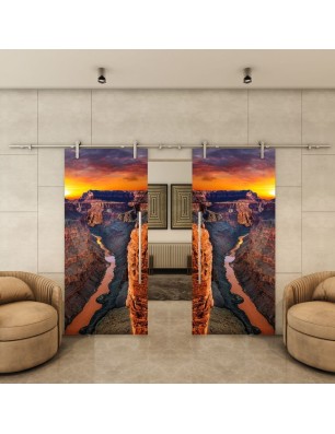 Glasschiebetür PIPE-LINE - Fotoprint Modell 171 | Glastuershop24