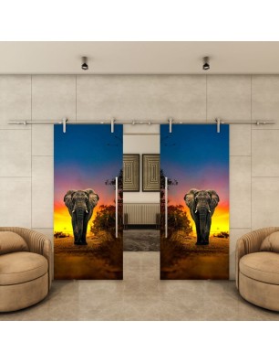 Glasschiebetür PIPE-LINE - Fotoprint Modell 226 | Glastuershop24