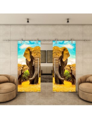 Glasschiebetür PIPE-LINE - Fotoprint Modell 233 | Glastuershop24