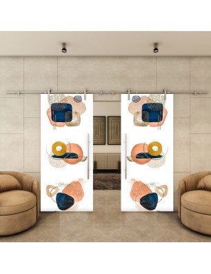 Glasschiebetür PIPE-LINE – Fotoprint Modell 266 | Glastuershop24