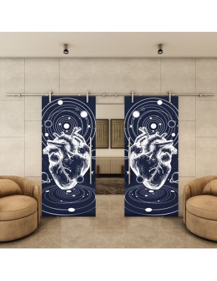 Glasschiebetür PIPE-LINE - Fotoprint Modell 268 | Glastuershop24