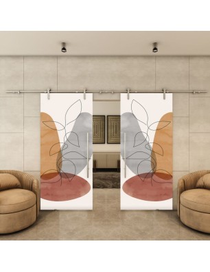 Glasschiebetür PIPE-LINE - Fotoprint Modell 346 | Glastuershop24